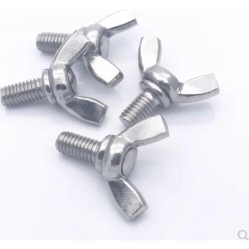 10pcs stainless steel Screws butter fly type screw Din screw M6