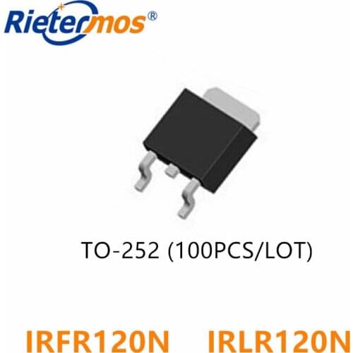 100PCS IRFR120N IRLR120N IRFR120NTRPBF IRLR120NTRPBF FR120N LR120N TO252