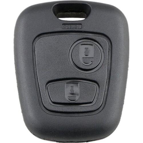 2 Buttons Replacement Remote Blank Car Key Shell Fob Case For Peugeot 206 307 107 207 407 No Blade Auto Key Case
