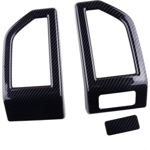 3Pcs/Set Front Side Air Outlet Vent Cover Trim Decor Car ABS Black Fit For Ford F-150 2017 2018 2019 2020 Left Hand Drive Only