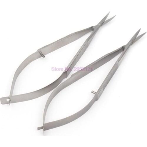 50pcs Microscopic Scissors Forcep Probe Micro Hook Spatula 12cm Stainless Steel Probes Hooks Spatulas Speculums tweezers hot