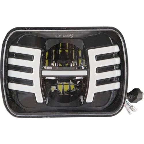 5X7 Inch Led Headlight 7X6 Led Sealed Beam Head Light Lamp with High Low Beam for Jeep YJ Cherokee XJ