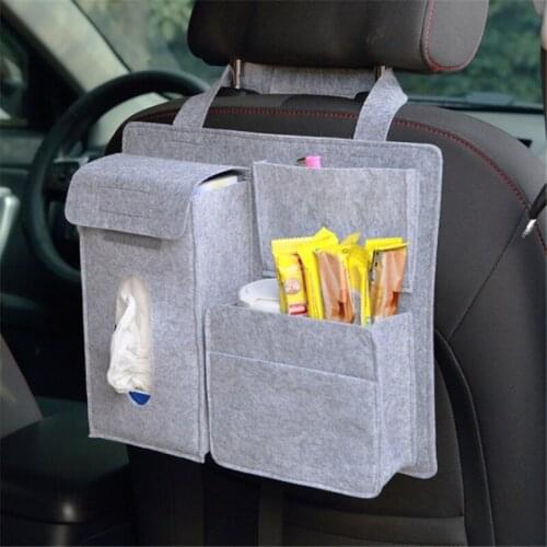 Car Rear Seat Back Storage Bag Multi Hanging Pocket Trunk Bag Organizer Auto Stowing Tidying Interior Accessories Supplies