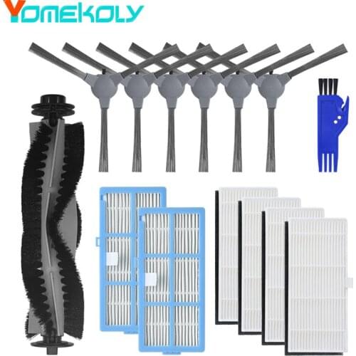 For Coredy R3500 R550 R650 R700 Robot Vacuum Cleaner Main Brush Side Brush HEPA Filter Filter Mesh Replacement Burable Accessor