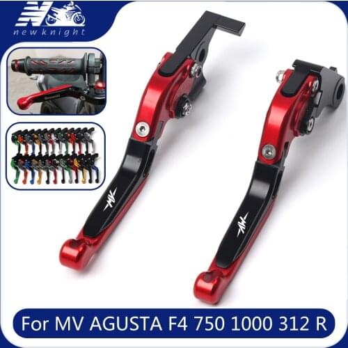 For MV AGUSTA F4 750 1000 312 R 312RR 1078 F4R Adjustable Folding Extendable Motorcycle CNC Brake Clutch Levers Accessories