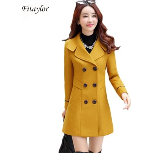 Женские приталенные пальто Fitaylor China At AliExpress