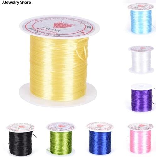 Hot DIY Crystal Beading Stretch Cord Elastic Line Transparent Clear Round Beading Wire/Cord/String/Thread Jewelry Making