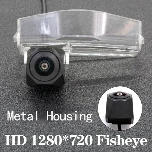 HD 1280*720 Fisheye Metal Housing Car Rear View Camera For Mazda 3 (BK) 2003~2009 Mazda3 (BL) 2009~2013 Mazda 2 (DE) 2007~2015