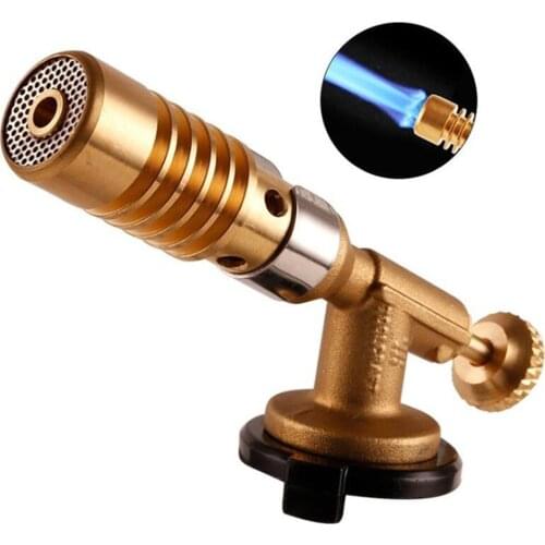 Brass Gas Torch Brazing Solder Nozzles Durable Welding Heating Burner Propane Torch Head Pencil Flame Gun for Cylinders