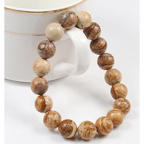 Natural Stone Bracelet Minimalist 6mm 8mm 10mm Beads Stretch Bracelets for Women Men Meditation Prayer Jewelry Charm Bangle Gift