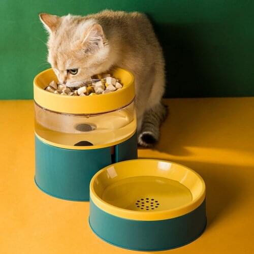 Cat Bowls Automatic Pet Feeder Water Dispenser Detachable Elevated Dog Cat Food Dish Pet Drinking Bowl Pet Accessories