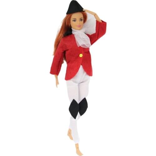 Fashion BJD Doll Clothes Nobel Horse Riding Outfit Set Fit for Barbie FR Kurhn Vintage BJD Doll 12" (about 30cm)