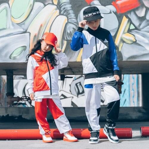 Trendy Childrens Jazz Dance Costume Girls Hip-Hop Suits Street Clothing Boys Stage Catwalk Performance Wear 120-180 Cm DWY3966