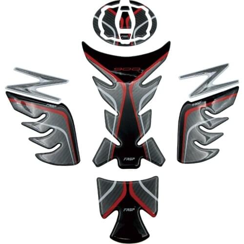 Motorcycles 5D Carbon Fuel Sticker Tank Cap Decal Tank Pad Anti Slip Traction Protection Stickers Decals For Kawasaki Z900 Z 900
