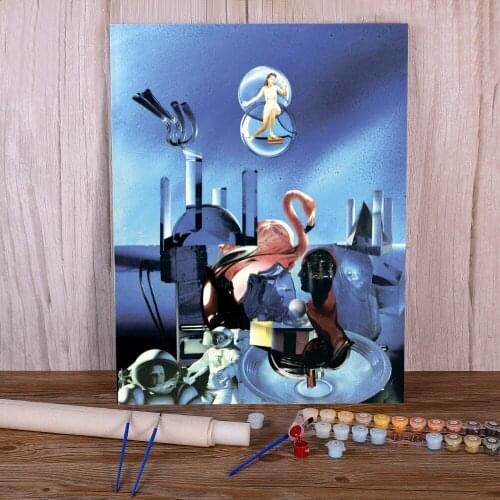 Landscape Leda And Swan DIY Painting By Numbers Package Oil Paints 50*70 Painting On Canvas Home Decor For Children Handicraft