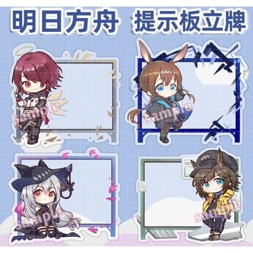 Anime Game Arknights Texas Angelina Cue board Acrylic Cute Stand Figure Model Plate Cartoon Desk Decor Toys Cosplay Xmas Gifts