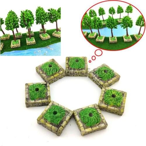 New 1pc Tree Altar Base Hold Flower Ornament Model Resin Craft Miniature Figurine Fairy Garden Decoration DIY Accessories