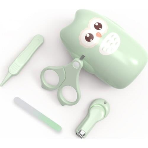 Newborn Baby Nail Trimmer Baby Nail Care Set Kids Safe Portable Nail Clipper Scissor File Tweezer With Box Children Manicure Kit