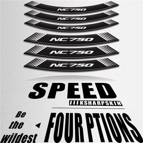 New personality motorcycle sticker tire decal reflective decorative wheel film suitable for HONDA NC750