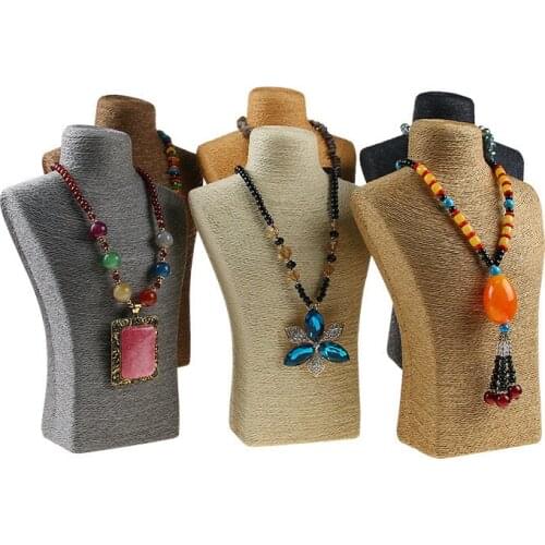 Pendant Necklace Chain Earring Jewelry Bust Display Holder Stand Showcase Rack jewelry display stand table display