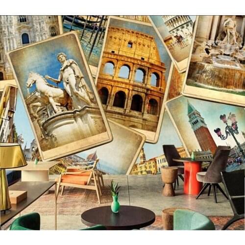 Custom photo wallpaper, European construction sites of restoring ancient ways photos for TV bedroom wall paper DE parede vinyl