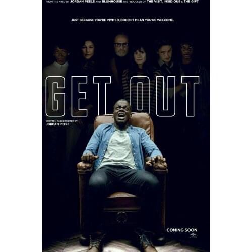 Get Out Movie Art Film Print Silk Poster Home Wall Decor 24x36inch