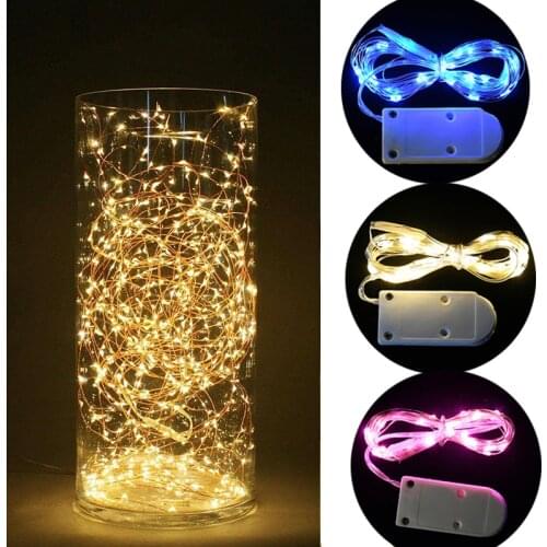 1m 2m 3m LED String Lamp Copper Wire Fairy Light For Wedding Birthday Party Indoor Decor Valentines Day Gift DIY Bedroom Garland