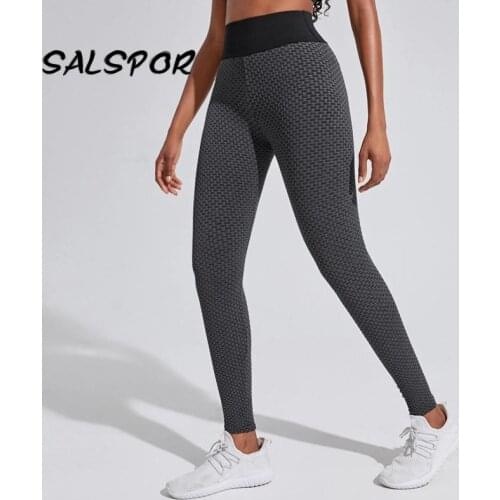 SALSPOR Seamless Fitness Women Leggings Push Up High Waist Ladies Sexy Elastic Workout Leggins Polyester 9 Colors Gym Clothing