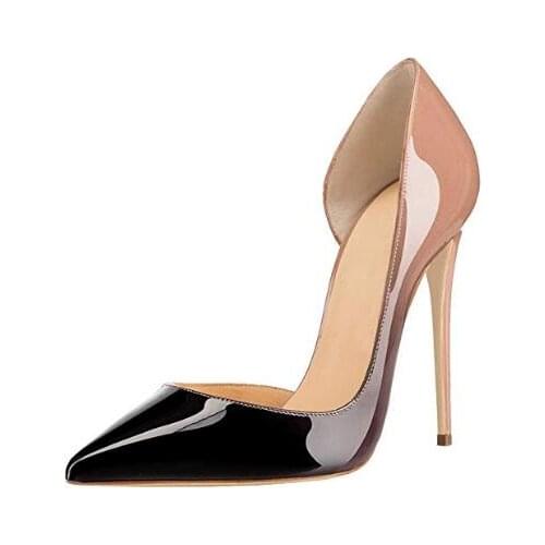 Moraima Snc Women Pumps High Heels Shoes 12cm Stiletto Pointed Toe Woman Shoes Sexy Party Shoes Mixewd Colors Dress Heels