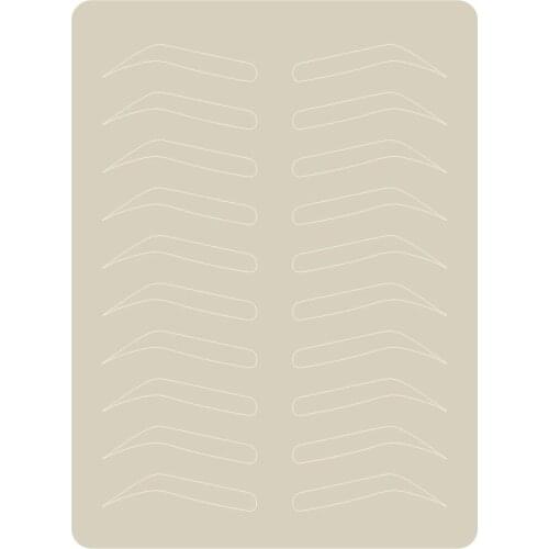 5Pcs Microblading Tattoo Practice Skin for Eyebrow Training Skin No Ink Needed Practice Skin Rubber Artificial Fake Leather
