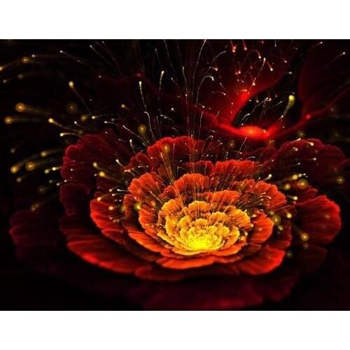 5D Diy Diamond Painting Flower Cross Stitch Resin Square/round Sets Unfinished Embroidery Picture By Number Full Drill Kit