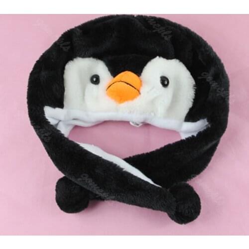 New Cartoon Animal Penguin Mascot Plush Warm Warmer Cap Hat 1Pc R9JE