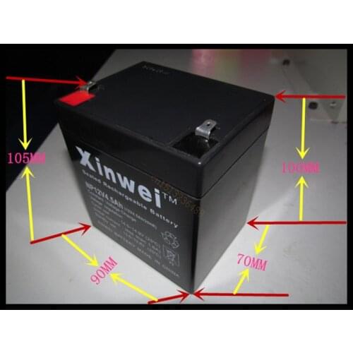 Storage Batteries 12V 4.5Ah lead acid rechargeable battery UPS Electricity back-up power electric door solid control equipment