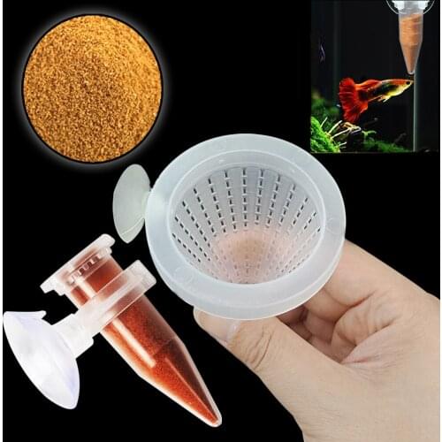 Aquarium Feeding Accessories Fish Tank Multi Functional Red Worm Cup Bumper Shrimp Feeder Small Fish Fixed Point Feeder Food