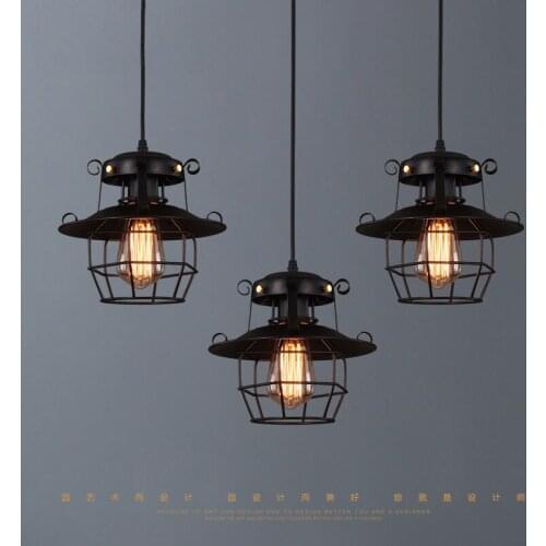 American Vintage pendant light Industrial wind indoor light fixture Bedside Hanging Lights Edison Light Bulb 110v/220v LED E27