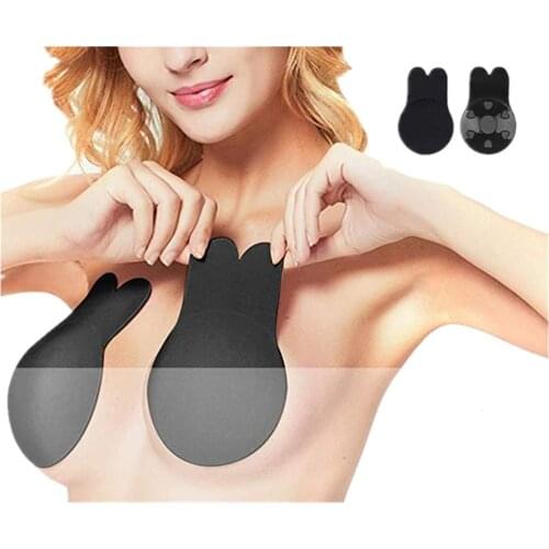 1 Pair Women Push Up Invisible Bra Adhesive Sexy Strapless Bras for Women Silicone Bra Breast Lift Up Bralette