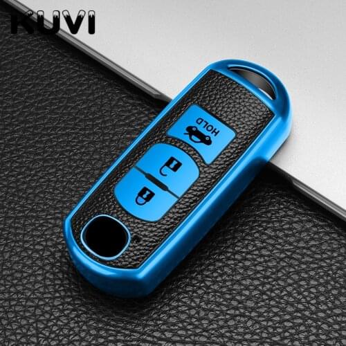 Fashion Car Key Case Full Cover Protect Bag For Mazda 2 3 5 6 Demio CX-3 CX-4 CX-5 CX-7 CX-9 MX5 CX8 Axela Atenza 2015-2019 Auto