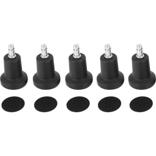 HOT-High Profile Bell Glides Replacement for Office Chair Without Wheels & Bar Stool, Fixed Stationary Caster Glide, 5-Pack