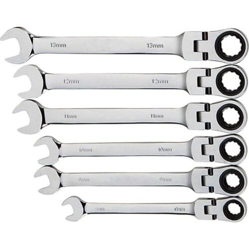 8-30mm Combination Ratchet Wrench with Flexible Head Dual-purpose Ratchet Tool Ratchet Combination Set Car Hand Tools Wrench