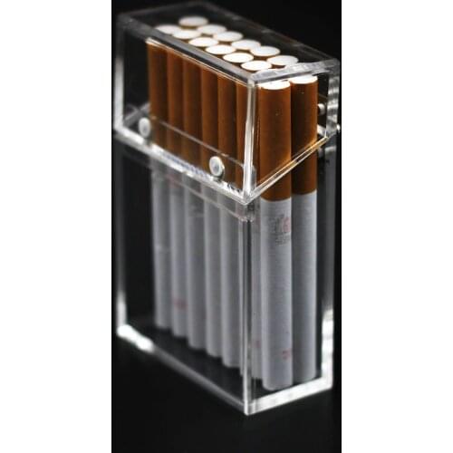 Creative Cigarette Case Acrylic Cigarette Box Cigarette Windproof Lighter for Smoking Acrylic Cigarette Case Rechargeable Boxes