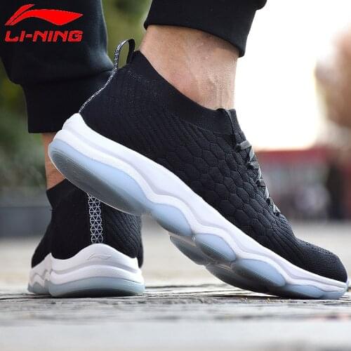 Li-Ning Men NO BOUNDARIES-LOW UPPER Cushion Training Shoes Mono Yarn Breathable LiNing Sneakers Sport Shoes AFJN023 SOND18