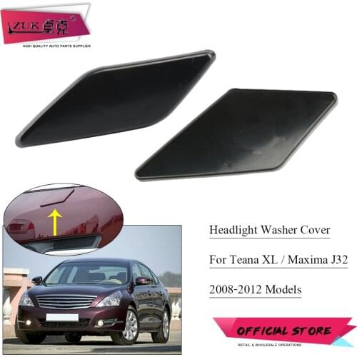 ZUK Head Light Washer Nozzle Cover For Nissan TEANA XL Maxima J32 2008 2009 2010 2011 2012 Unpainted Front Bumper Spayer Cap