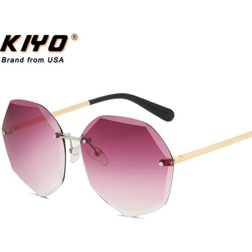 KIYO Brand 2020 New Women Men Polygonal Sunglasses Metal Classic Sun Glasses High Quality UV400 Driving Eyewear 2834
