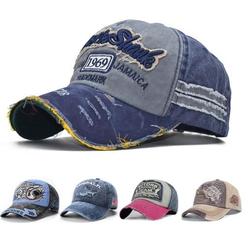 2021 News Fashion Outdoor Sports Cotton Baseball Cap Retro Embroidery Mens Cap Hip Hop Rebound Caps Snapback Hats