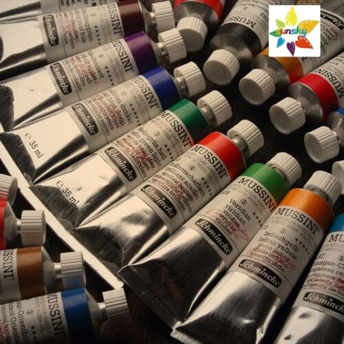 Original Schmincke Mussini Classical painting Oil color Strong light resistance Tubular 35 ml single 101 colors Self selected
