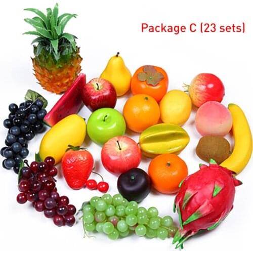 Fake Fruit Home Decoration Simulation Apple Orange Model Ornament Craft Photography Props Home Christmas Window Decoration