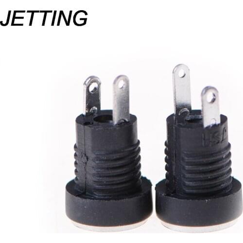 JETTING 5.5*2.1mm 10Pcs Plug Adapter DC-022B Power Supply Jack Socket Female Panel Mount Connector