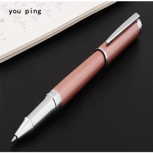 High quality 010 Rose Gold Business office Medium Nib Rollerball Pen New School student office stationery Ballpoint Pens