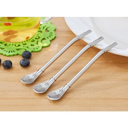 Wholesale stainless steel Bombilla straws Yerba mate straw filter straw (100 pcs/lot)