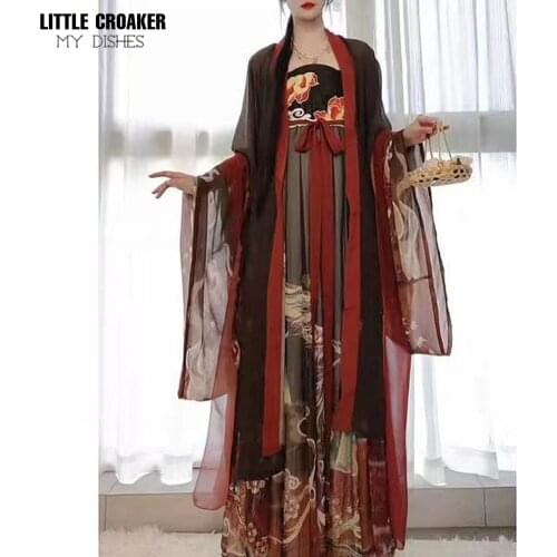 Spring Autumn Embroidery Skirt Costume Costume Fairy Fresh and Elegant New Hanfu Female Costume Women Chinese Drama Clothes